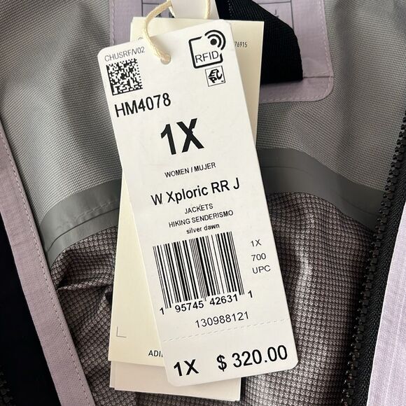 NWT Women's Adidas TERREX Xploric Rain.Rdy Jacket XL - Picture 8 of 11